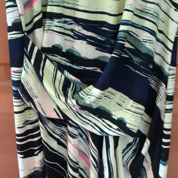 RACHEL Rachel Roy Michele South Beach Stripe Racer Back Hi Low Tank Dress M - Picture 6 of 16